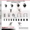 Service Caster 4 Inch 316SS Hard Rubber Wheel Swivel 3/8 Inch Threaded Stem Caster Set SCC SCC-SS316TS20S414-HRS-381615-4 - alternate 2